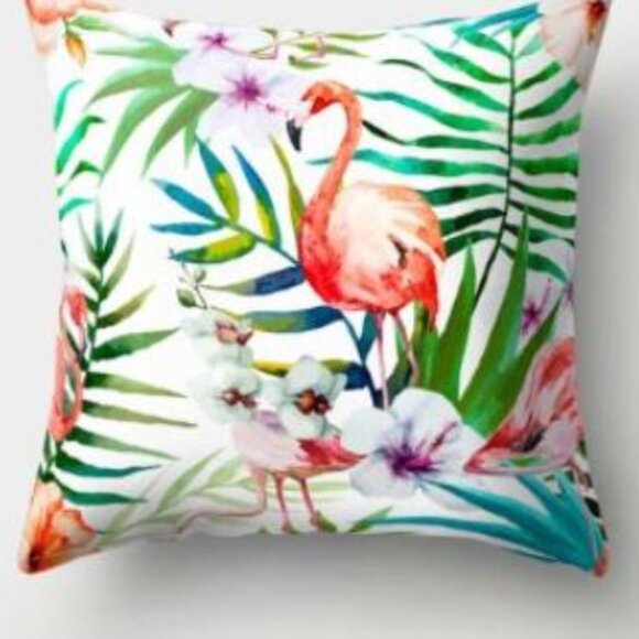 Flamingo Paradise Pillow Cover - Picture 1 of 4